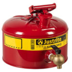 Justrite 7225140 Musluklu 9,5 Litre Emniyetli Kap