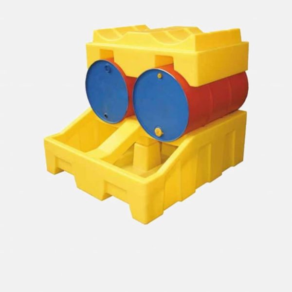 Yatay Varil Atık ve Sızıntı Toplama Rafı - Crocsy DBC - Görsel 2